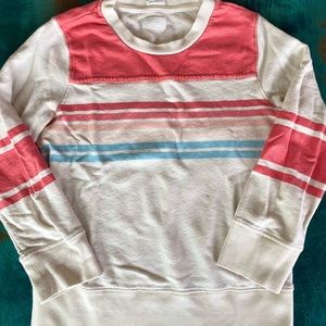 MOTHER retro stripe sweatshirt